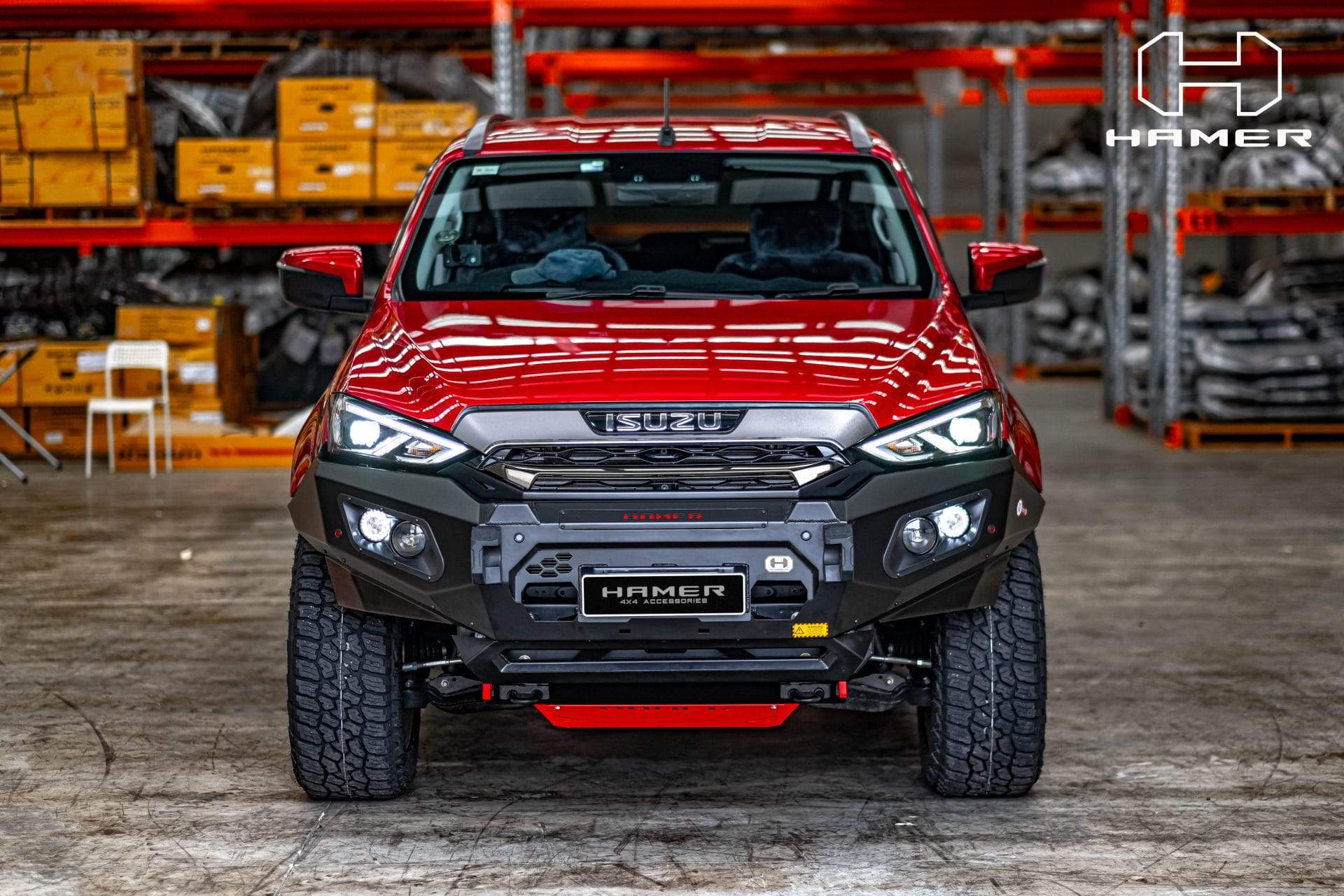 HAMER ISUZU MUX 2021-Present BULL BAR King Series (Incl. Rated Recovery Points)