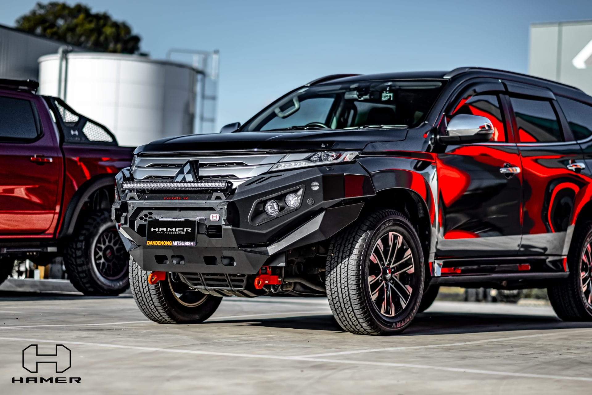 HAMER MITSUBISHI PAJERO SPORT QF 2020-Present BULL BAR King Series (Incl. Rated Recovery Points)