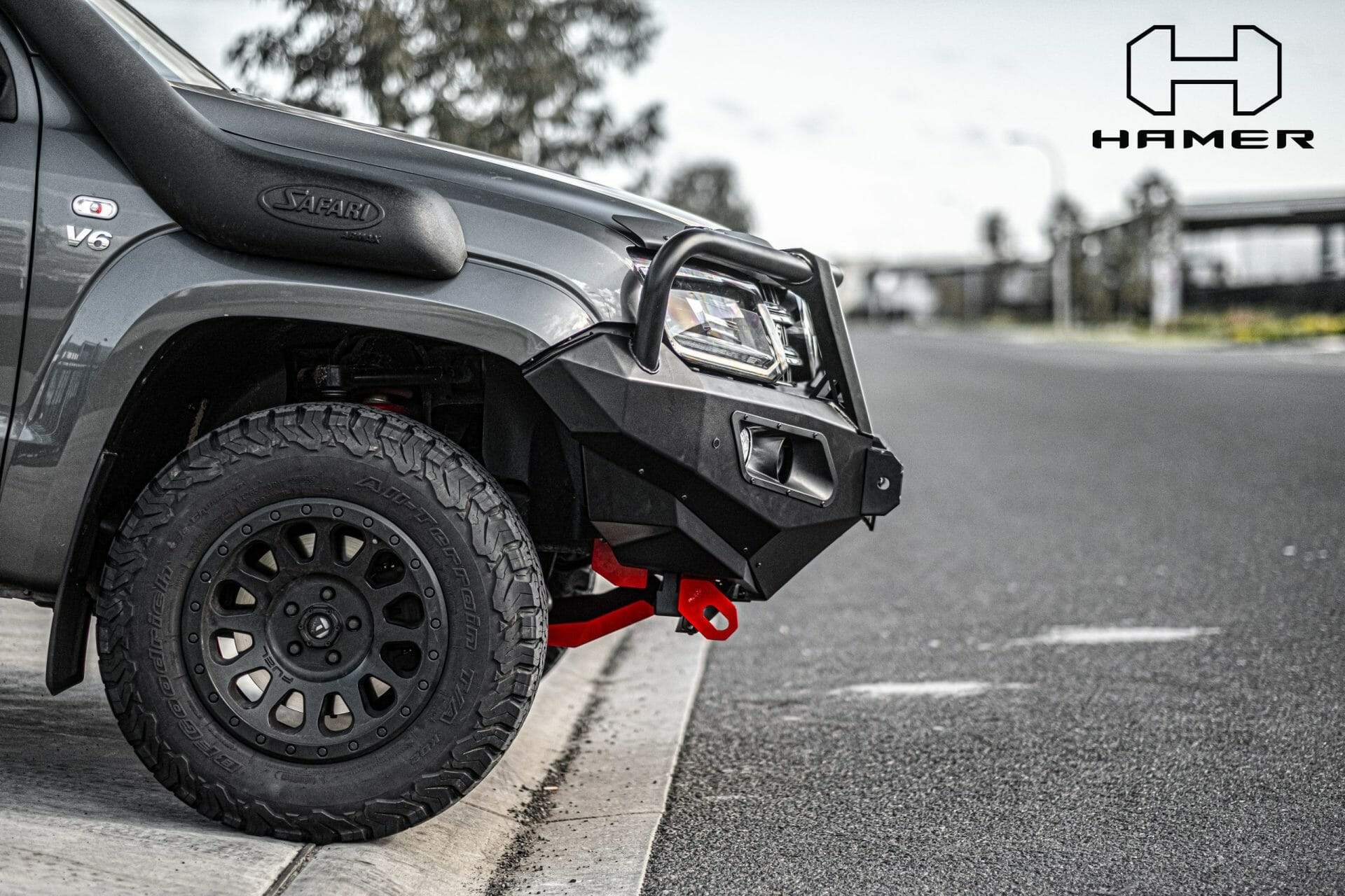 HAMER VOLKSWAGEN AMAROK 2010-Present BULL BAR King Series Plus (Incl. Rated Recovery Points)