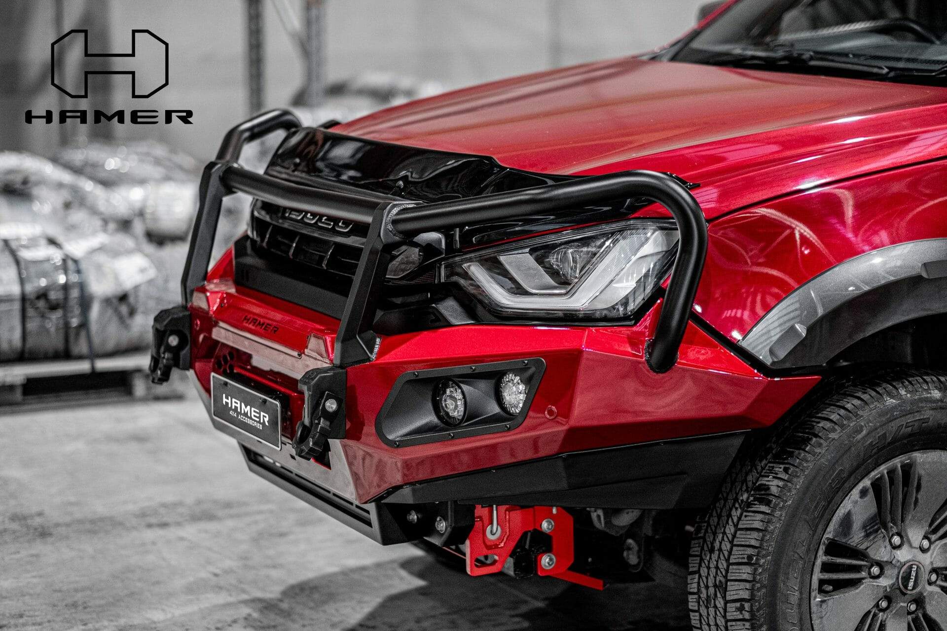 HAMER ISUZU D-MAX 2021-Present BULL BAR King Series Plus (Incl. Rated Recovery Points)