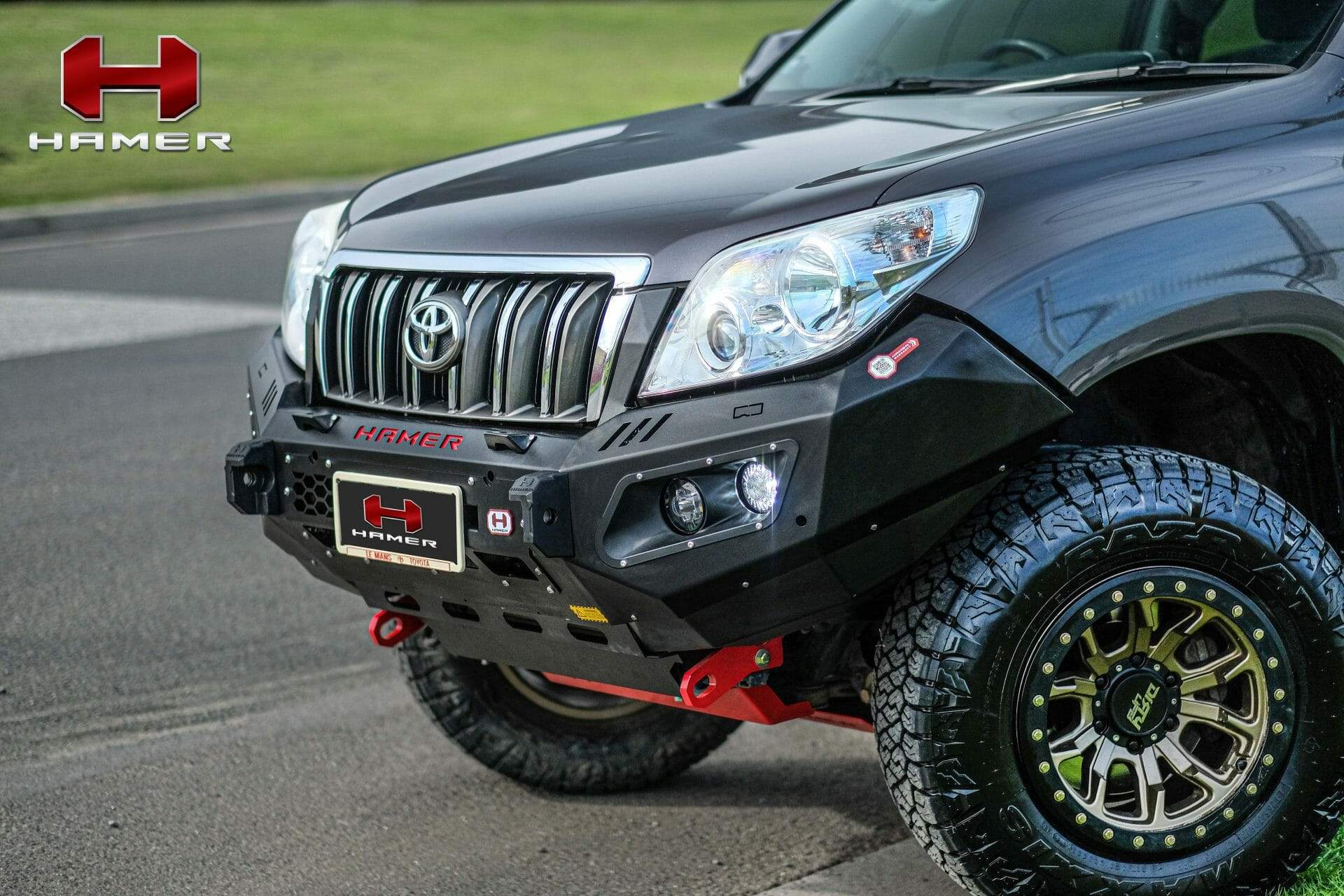HAMER TOYOTA LANDCRUISER PRADO PRADO 150 SERIES 2009-2013 BULL BAR King Series (Incl. Rated Recovery Points)