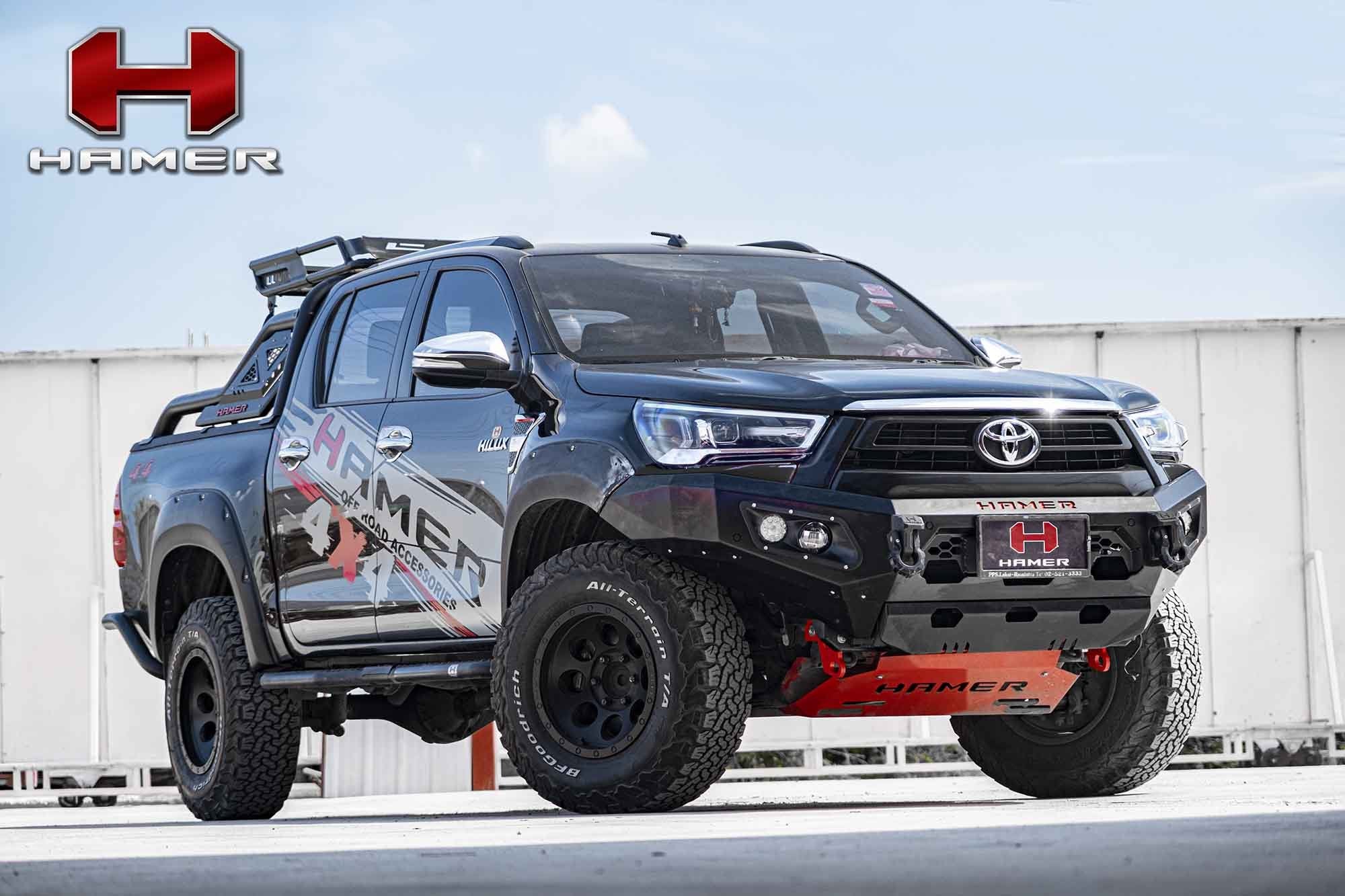 HAMER TOYOTA HILUX REVO 2020-2023 BULL BAR King Series (Incl. Rated Recovery Points) FENDER MODEL