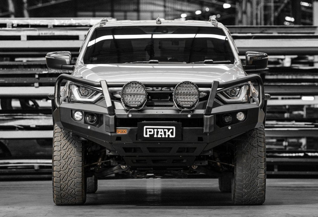 PIAK Elite 3-Loop Winch Bar Isuzu D-Max 07/2020-10/2023 (Black Recovery Points & Bash Plate)