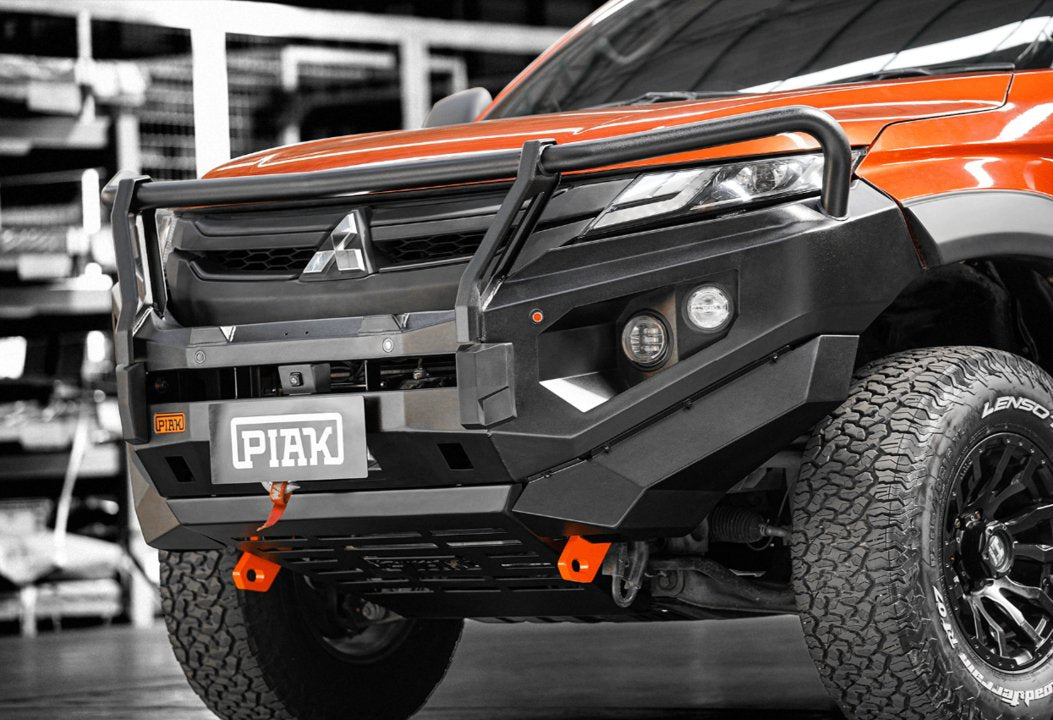 PIAK Elite 3-Loop Winch Bar Mitsubishi Triton 2019+ (Orange & Black)
