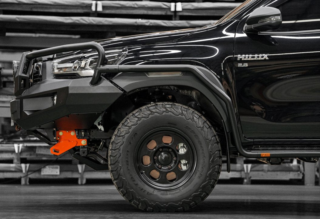 PIAK Elite 3-Loop Winch Bar Toyota Hilux 2020+ (Orange & Black)