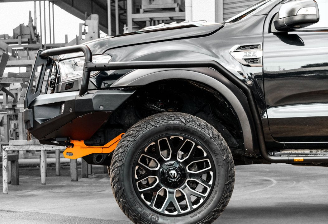 PIAK Elite 3-Loop Winch Bar Ford Ranger & Everest 2015-2022 (Orange & Black)