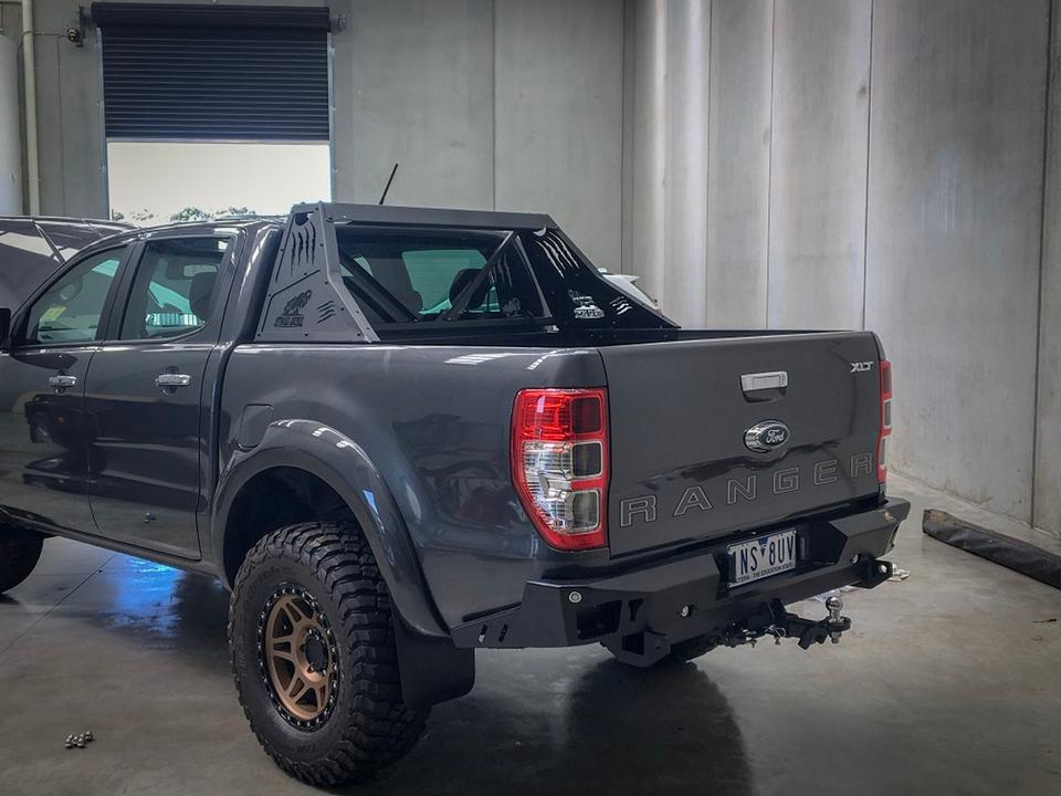 Offroad Animal  Rear Bumper and Tow Bar, Ford Ranger PX 2011-2022, Mazda BT50- 2011- 2020