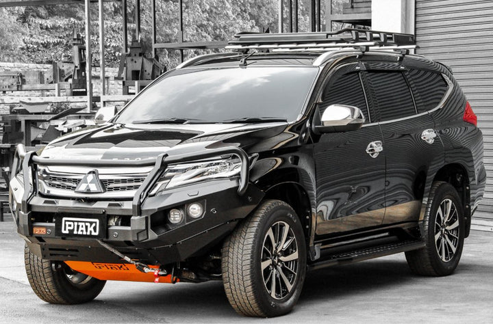 PIAK Elite 3-Loop Winch Bar Mitsubishi Pajero Sport 2016-2020 (Black Recovery Points)