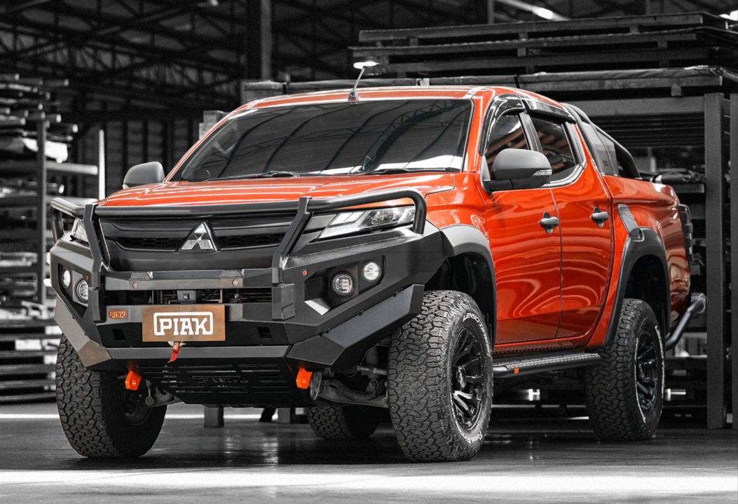PIAK Elite 3-Loop Winch Bar Mitsubishi Triton 2019+ (Orange & Black)