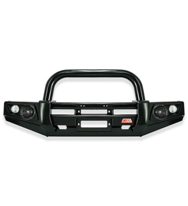 Next-Gen Ranger 2022-On - 707-01 Falcon Bull Bar Single Black Loop Package (LED Foglight) - SKU MCC-05010-701SBLFOG