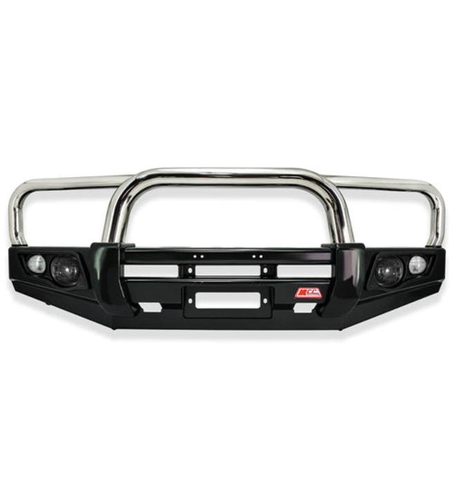 Next-Gen Ranger 2022-On - 707-01 Falcon Bull Bar Triple Stainless Loops Package (LED Foglight) - SKU MCC-05010-701FOGUP