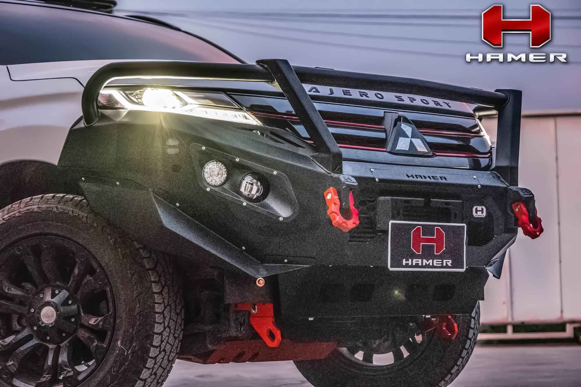 HAMER MITSUBISHI PAJERO SPORT QF 2020-Present BULL BAR King Series Plus (Incl. Rated Recovery Points)