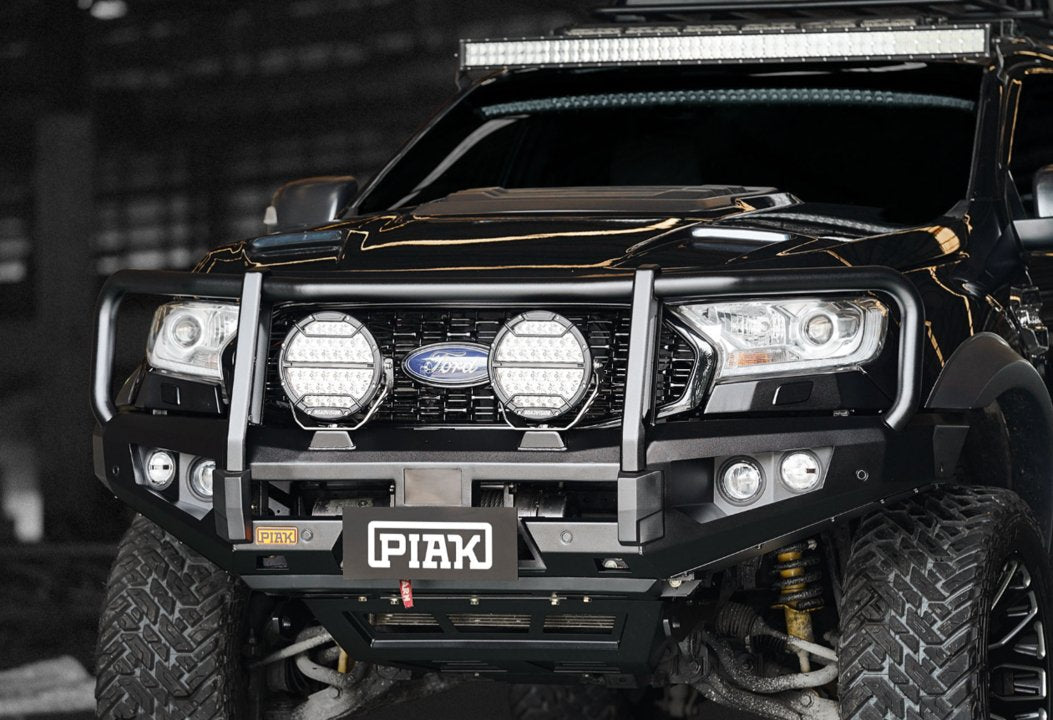 PIAK Elite 3-Loop Winch Bar Ford Ranger & Everest 2015-2022 (Black)