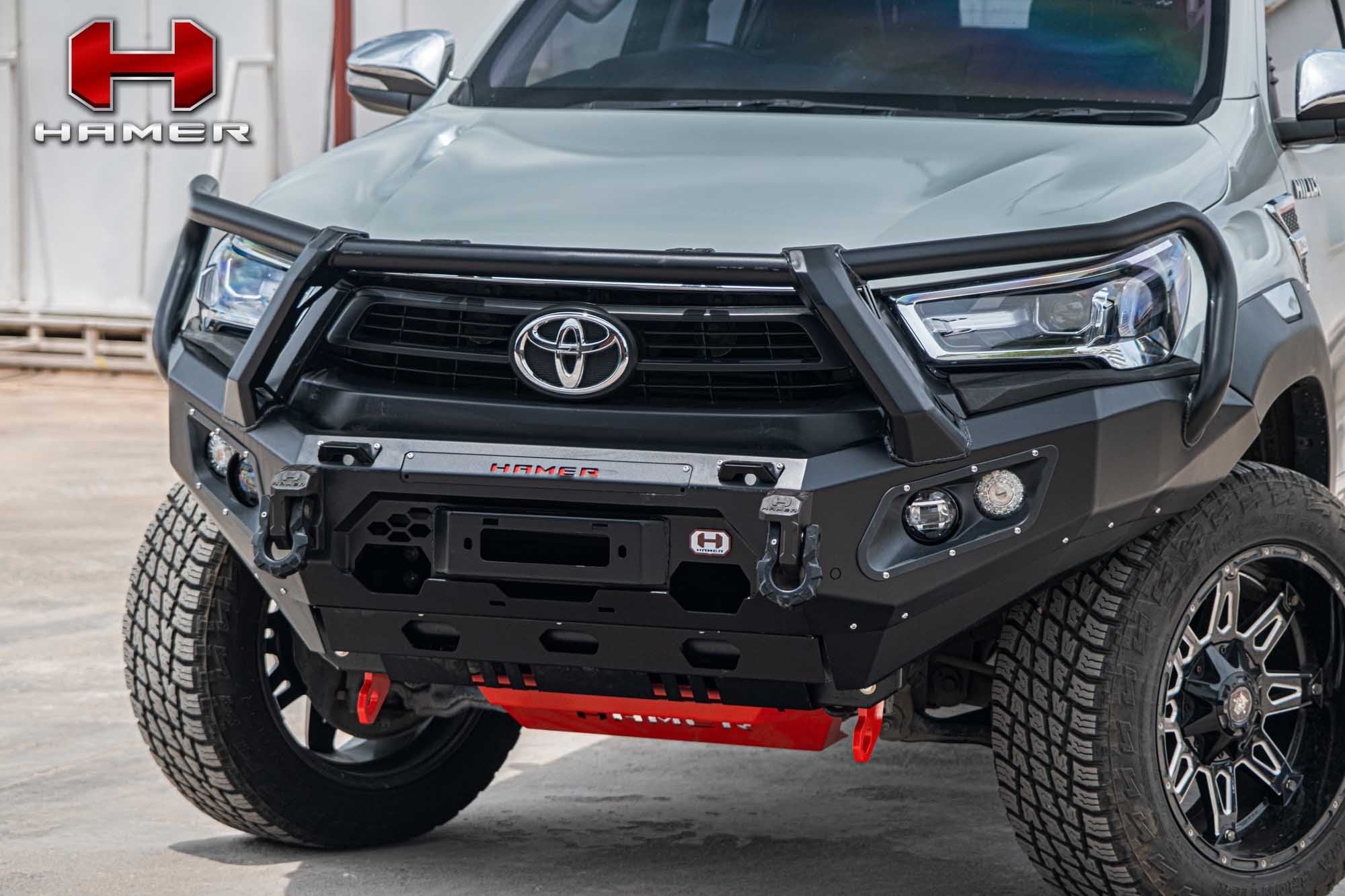HAMER TOYOTA HILUX REVO 2020-Present BULL BAR King Series Plus (Incl. Rated Recovery Points) FENDER MODEL