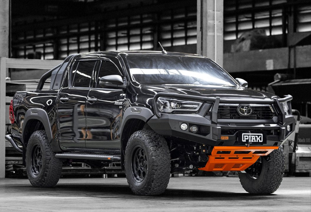 PIAK Elite 3-Loop Winch Bar Toyota Hilux 2020+ (Black & Orange)