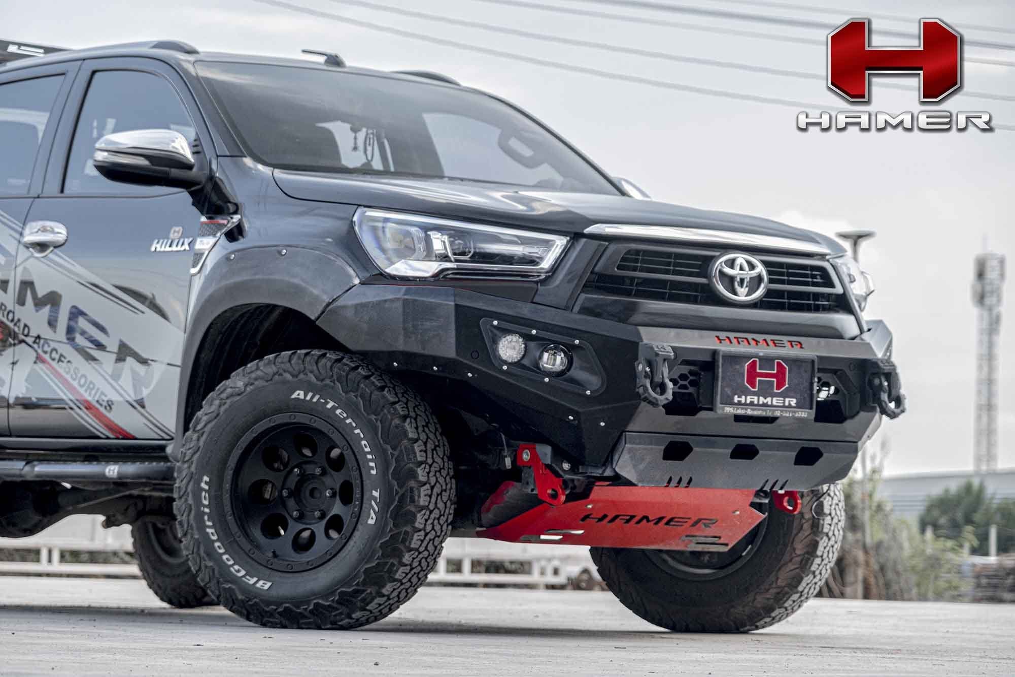 HAMER TOYOTA HILUX REVO 2020-2023 BULL BAR King Series (Incl. Rated Recovery Points) FENDER MODEL