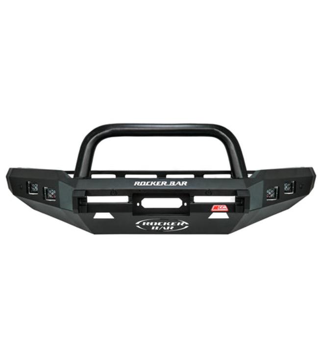 Navara Np300 2021-Present - 078-01SQSBL Rocker Bull Bar Single Sand Black Loop Package IEB Compatible (Intelligent Emergency Braking)