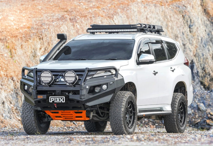 PIAK Elite 3-Loop Winch Bar Mitsubishi Pajero Sport 2020+ (Black & Orange)