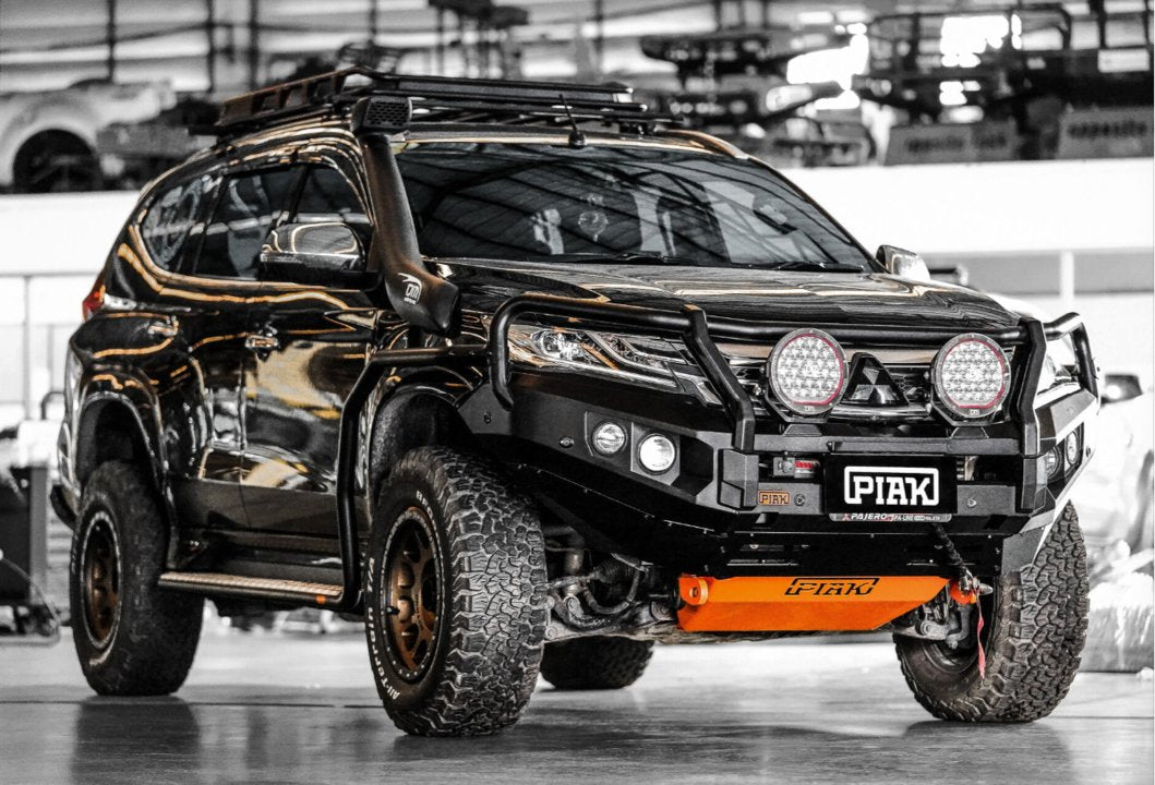 PIAK Elite 3-Loop Winch Bar Mitsubishi Pajero Sport 2016-2020 (Orange Recovery Points)