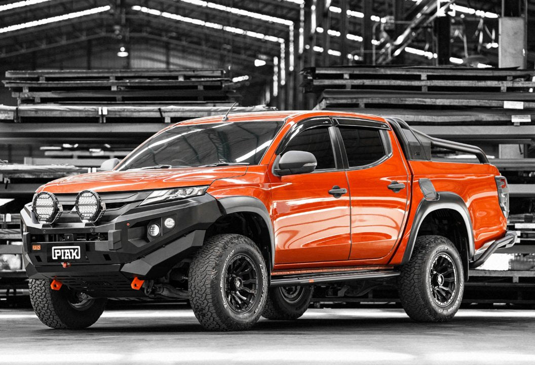 PIAK Elite Non Loop Winch Bar Mitsubishi Triton 2019+ (Orange & Black)