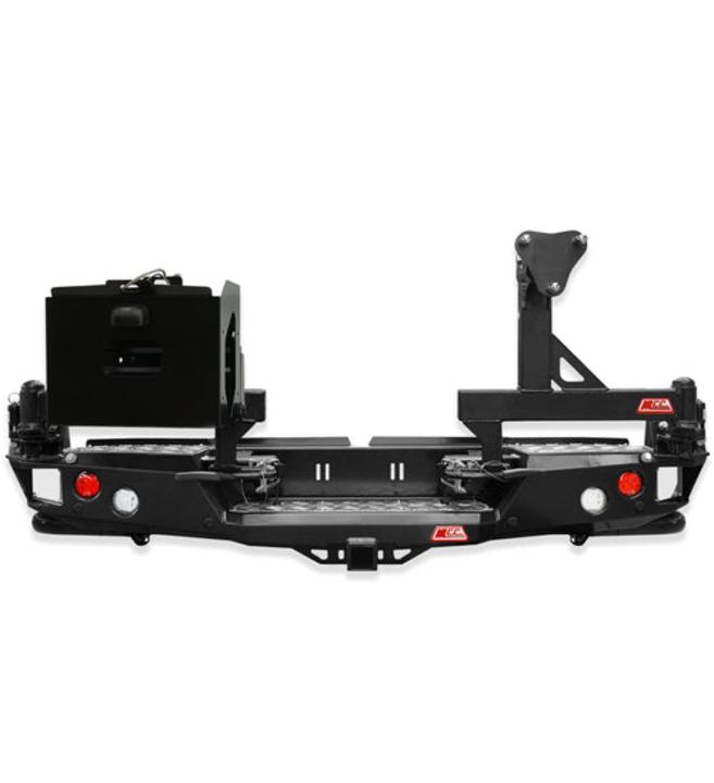 BT50 TF 2021-On 022-02 Rear Wheel Carrier Single Jerry Can Holder Packagewith Side Protection