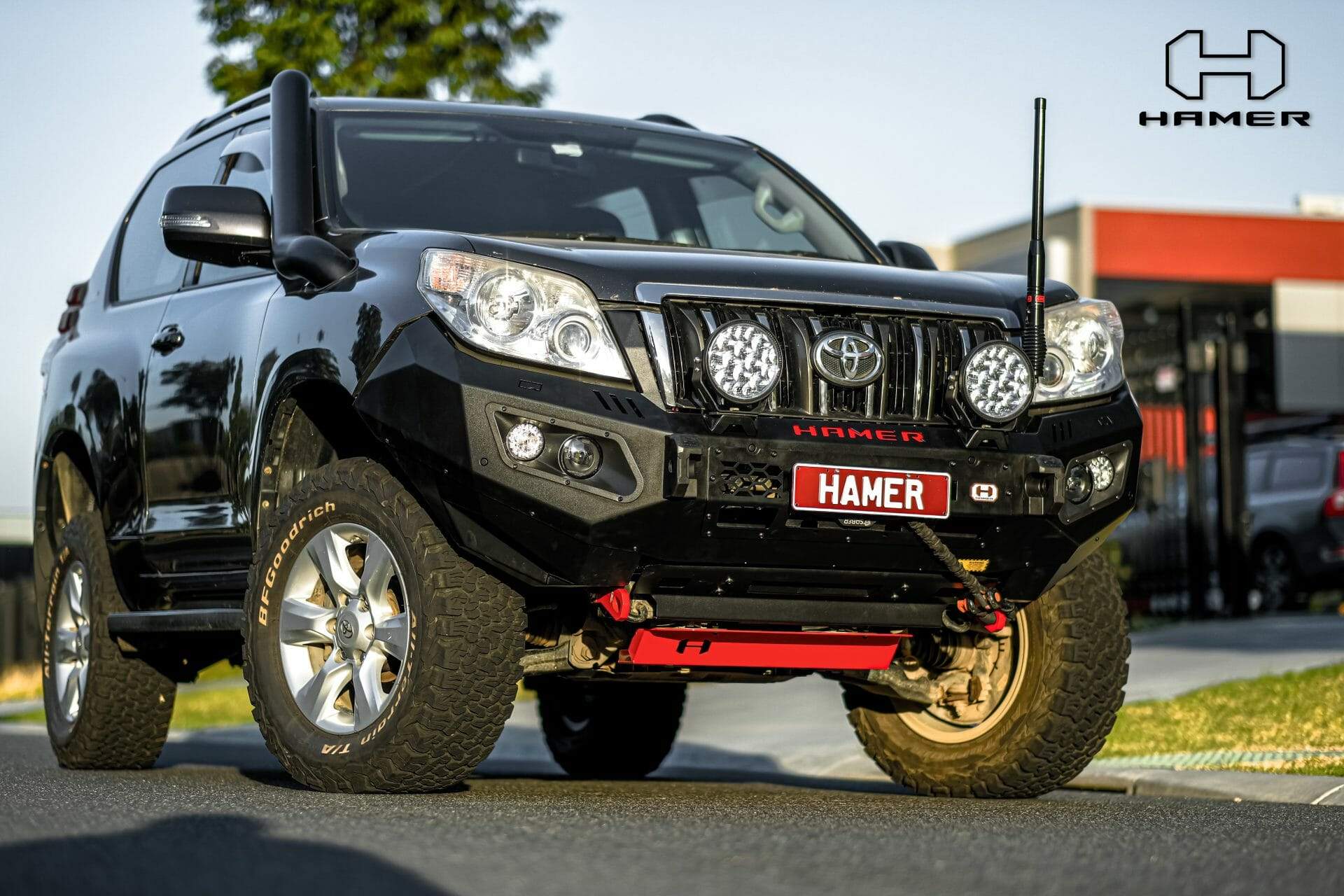 HAMER TOYOTA LANDCRUISER PRADO PRADO 150 SERIES 2009-2013 BULL BAR King Series (Incl. Rated Recovery Points)