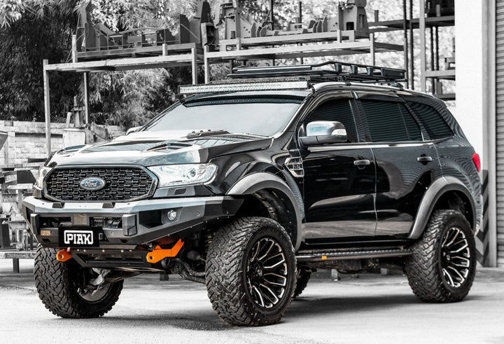 PIAK Elite Non Loop Winch Bar Ford Ranger & Everest 2015-2022 (Orange & Black)