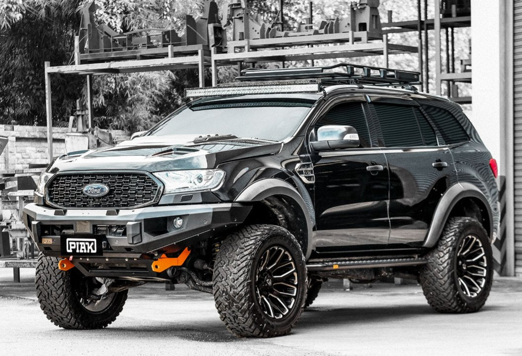 PIAK Elite Non Loop Winch Bar Ford Ranger & Everest 2015-2022 (Orange & Black)