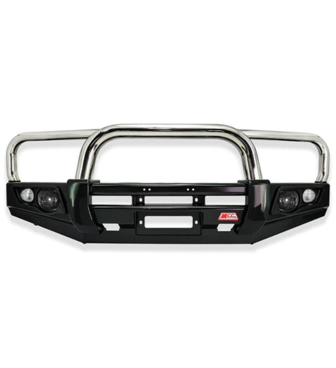 Dmax RT 2012-2016 707-01 Falcon Bull Bar Triple Stainless Loops Package (LED Foglight)