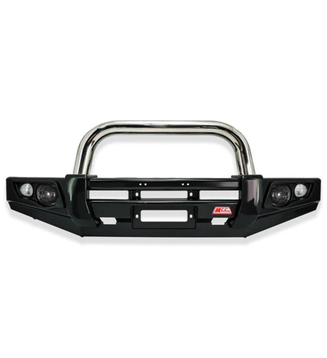 Dmax 2007-2011/ Holden RA7 707-01 Falcon Bull Bar Single Stainless Loop Package (LED Foglight)