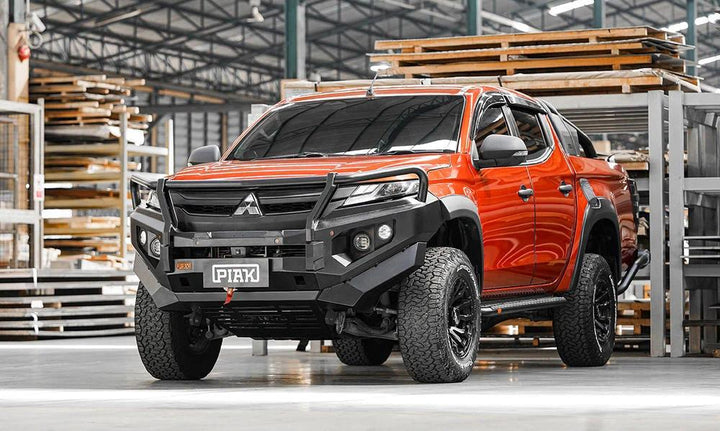PIAK Elite 3-Loop Winch Bar Mitsubishi Triton 2018–2023 (Black & Black)
