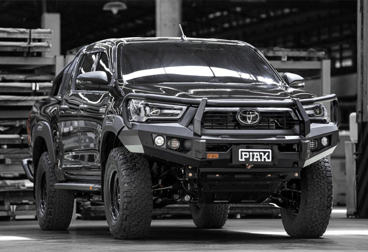 PIAK Elite 3-Loop Winch Bar Toyota Hilux 2020+ (Black)