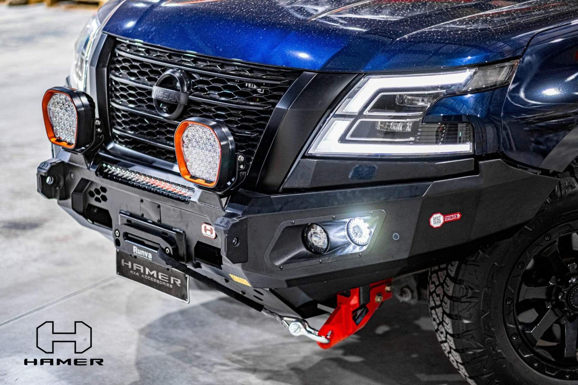 HAMER NISSAN PATROL Y62 SERIES 5 2020-Present BULL BAR King Series (Incl. Rated Recovery Points)