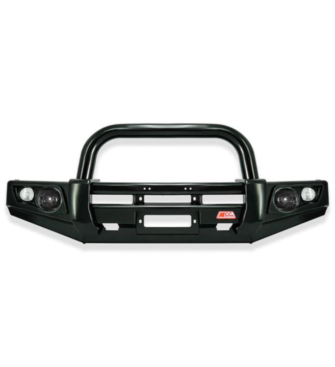 BT50 TF 2021-On 707-01 Falcon Bull Bar Single Black Loop Package (LED Foglight)