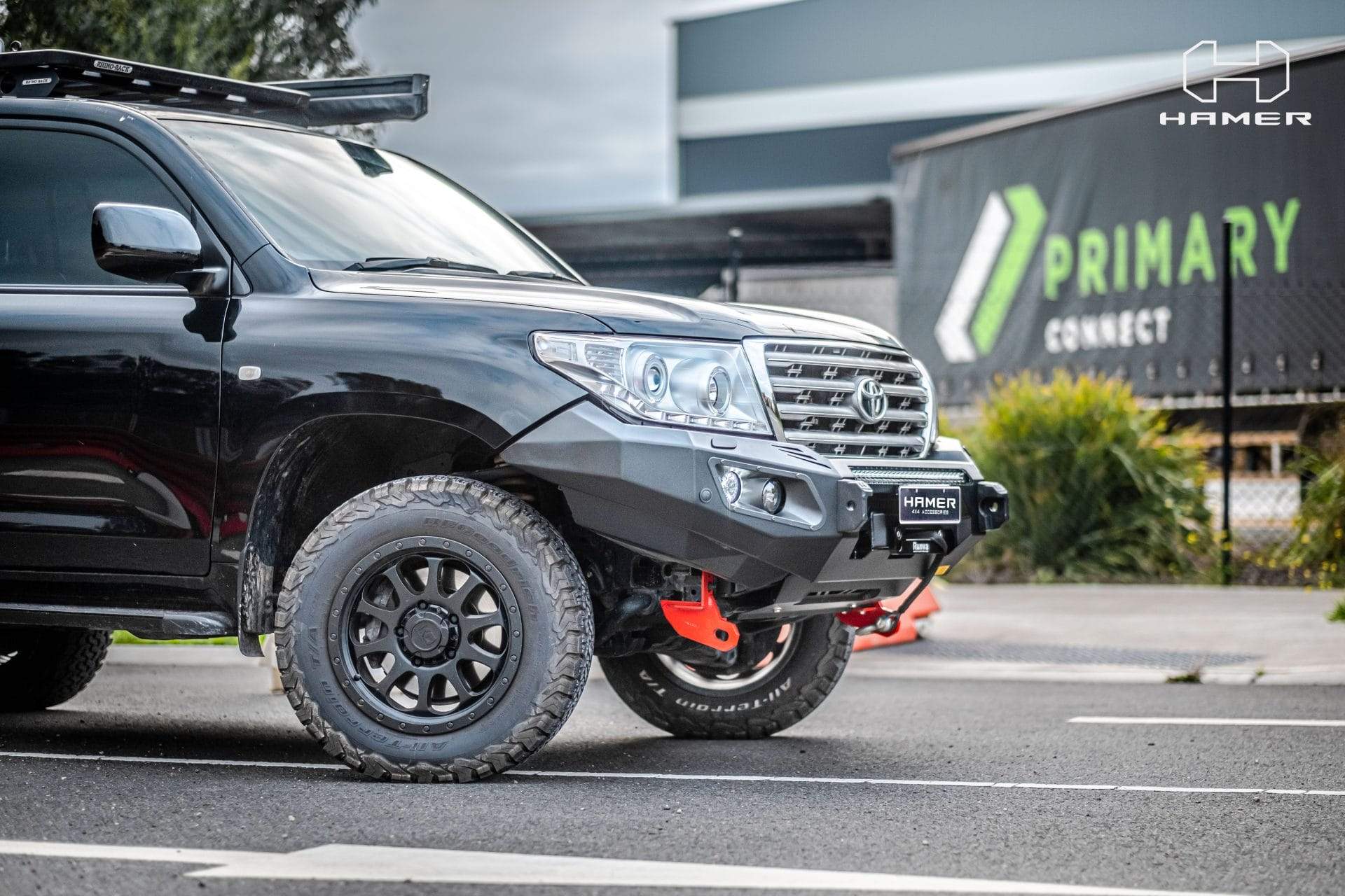 HAMER TOYOTA LANDCRUISER 200 SERIES 2010-2015 BULL BAR King Series (Incl. Rated Recovery Points)