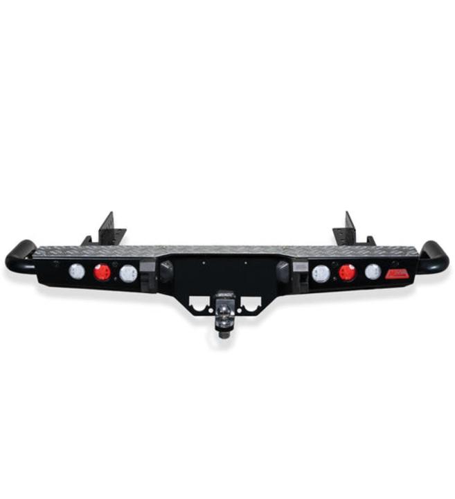Rodeo/Colorado RA RA7 RC 2003-2011  022-03 Jack Rear Bar with Light kit and Chrome Step Plate Package