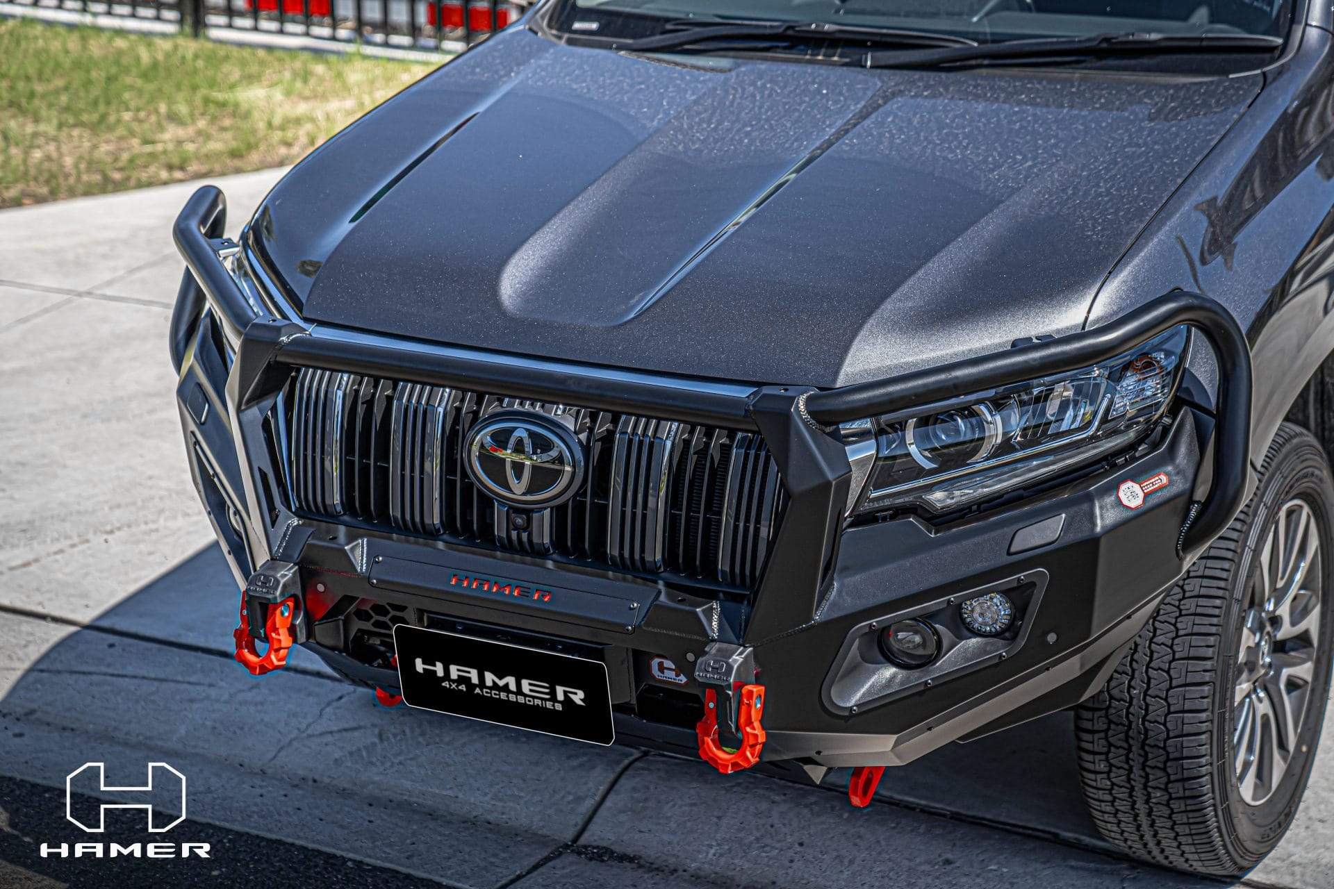 HAMER TOYOTA LANDCRUISER PRADO PRADO 150 SERIES 2018-Present BULL BAR King Series Plus (Incl. Rated Recovery Points)