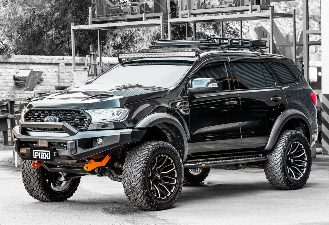 PIAK Elite Non Loop Winch Bar Ford Ranger & Everest 2015-2022 (Orange & Black)