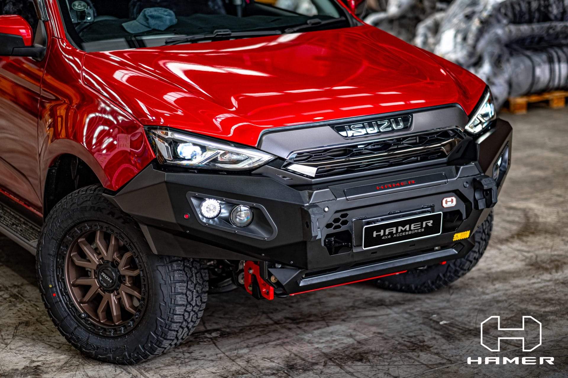HAMER ISUZU MUX 2021-Present BULL BAR King Series (Incl. Rated Recovery Points)