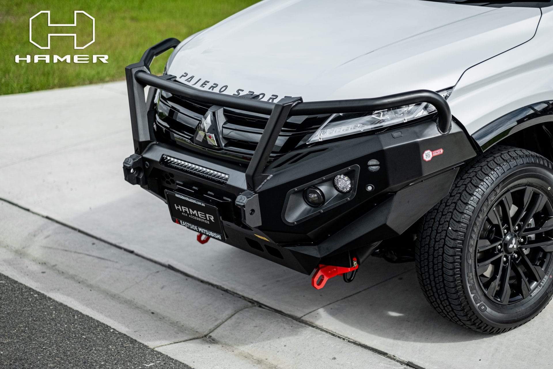 HAMER MITSUBISHI PAJERO SPORT QF 2020-Present BULL BAR King Series Plus (Incl. Rated Recovery Points)