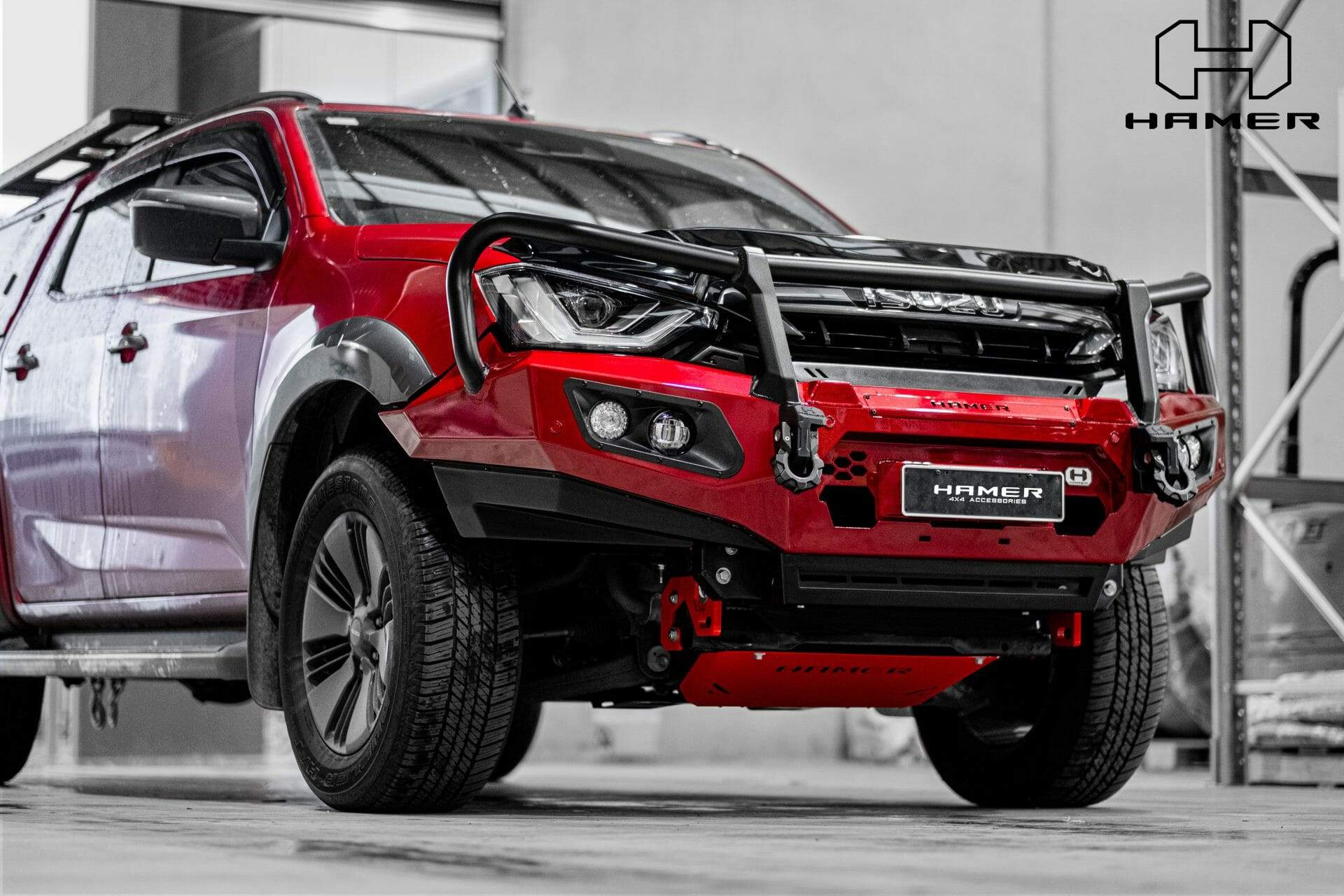 HAMER ISUZU D-MAX 2021-Present BULL BAR King Series Plus (Incl. Rated Recovery Points)