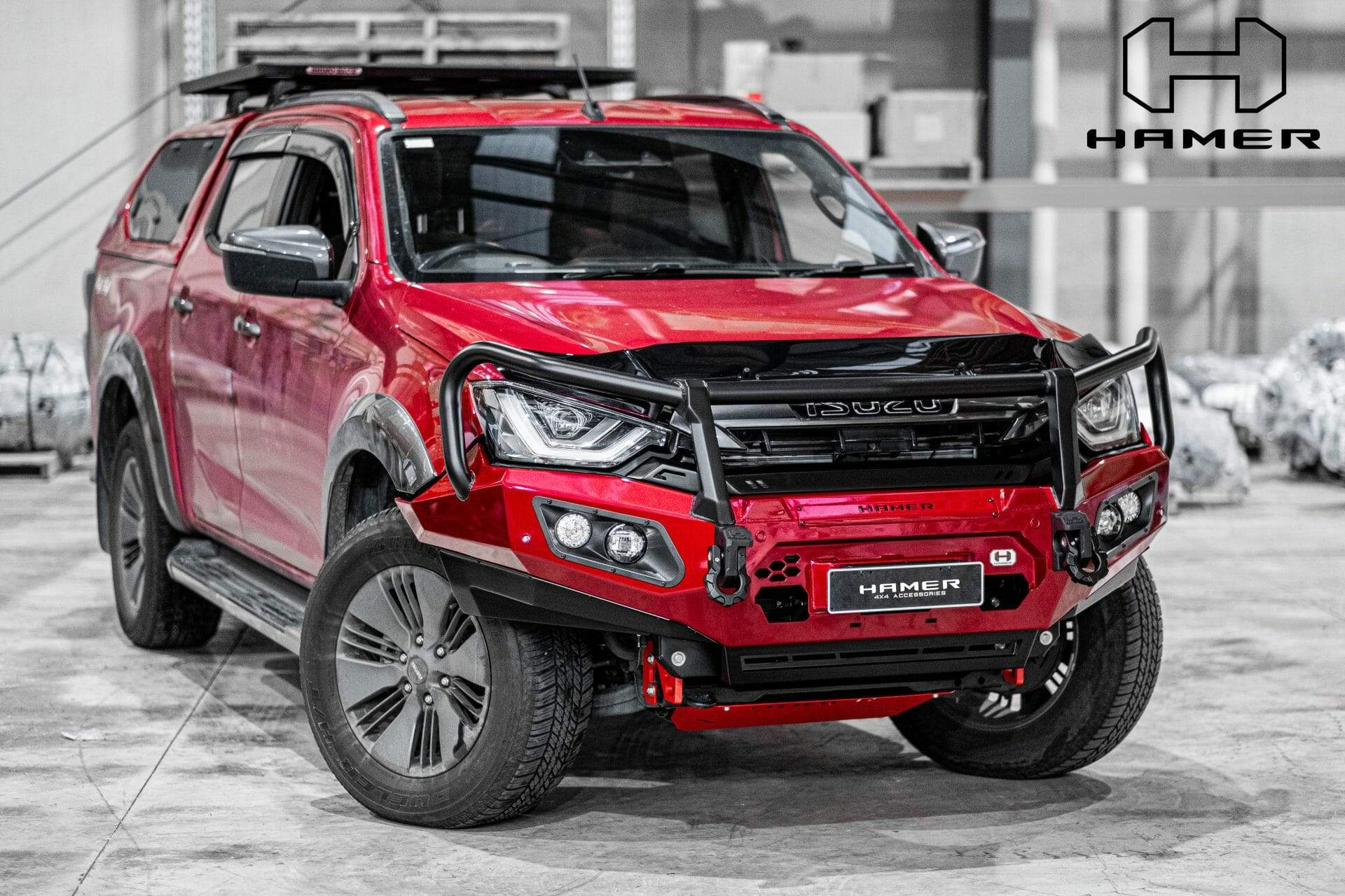 HAMER ISUZU D-MAX 2021-Present BULL BAR Prime Series Plus (Incl. Rated Recovery Points) NEW FACE